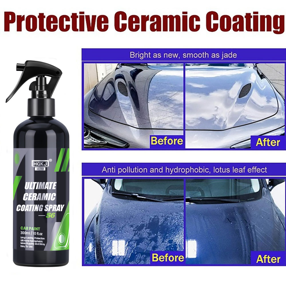 Oleophobic Coating Spray - HGKJ S6 Ultimate สีรถภาษาโปลิชคำ Quick เซรามิคเคลือบ