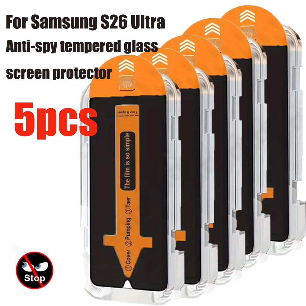 Screen Alignment Tool - 5 ชิ้นตัวป้องกันหน้าจอป้องกันความเป็นส่วนตัวสำหรับซัมซุงกาแล็กซี่ S26 อัลตร้า S25 S24