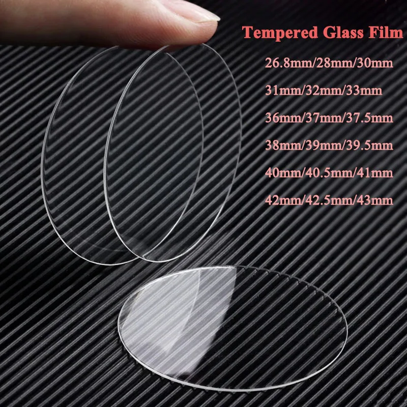 Smartwatch Screen Film - 2pcs กระจกนิรภัยป้องกันหน้าจอป้องกันฟิล์มสําหรับ SmartWatch เส้นผ่านศูนย์กลาง 26.8 มม.28