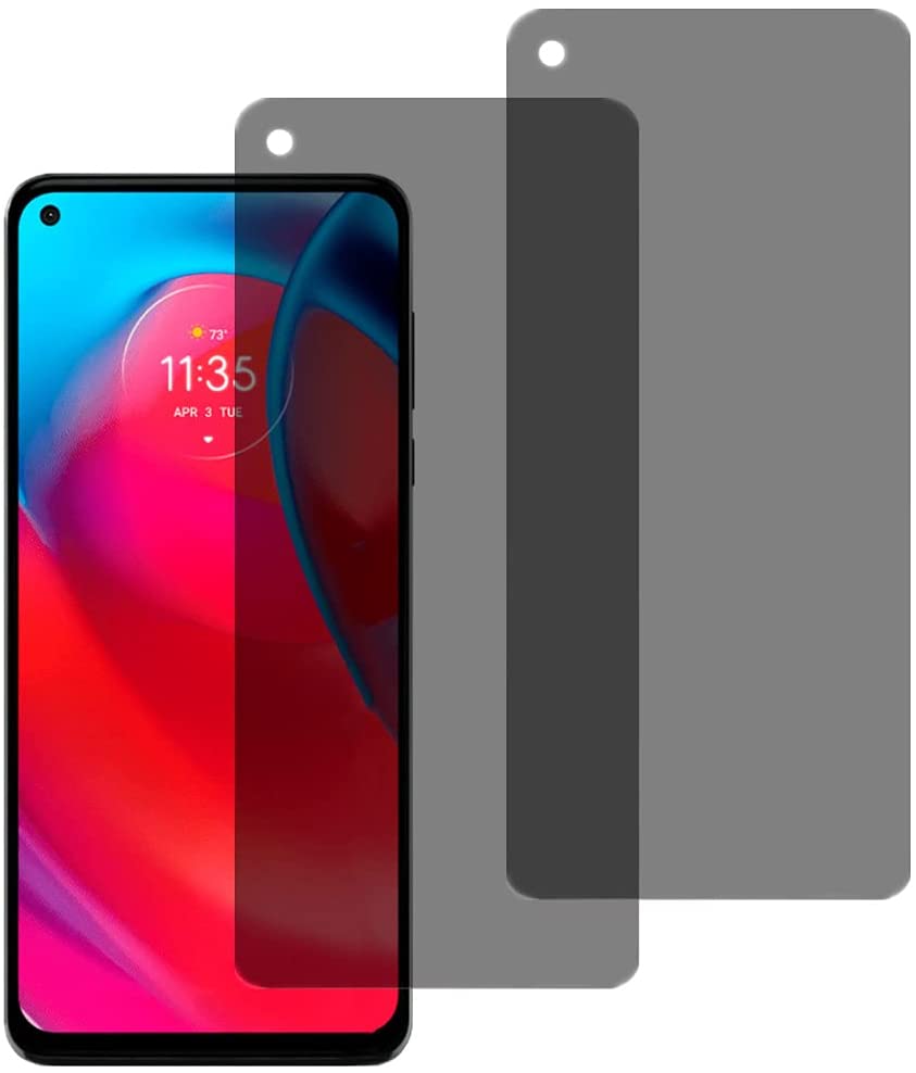 Privacy Filter 2Pack - 2 PACK ตัวกรองความเป็นส่วนตัวกระจกนิรภัยฟิล์มแอนตี้สปายชิลด์ป้องกันหน้าจอสำหรับโมโตโรล่า โมโต จี สไตลัส