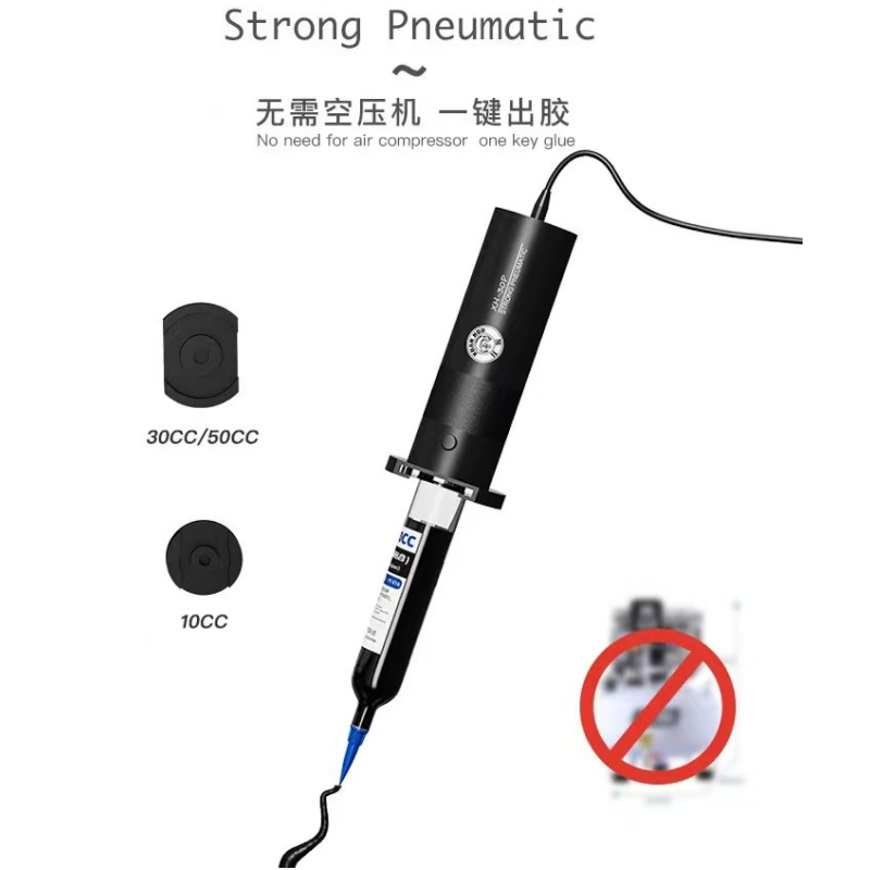 Liquid Uv Glue Kit - XH-30P ไม่จําเป็นต้องกาวเครื่องจ่ายไม่มีเครื่องอัดอากาศสําหรับเข็มฉีดยาประเภทของเหลวเช่น 10/30/50ML เชื่อมน้ํามัน UV กาวฯลฯ