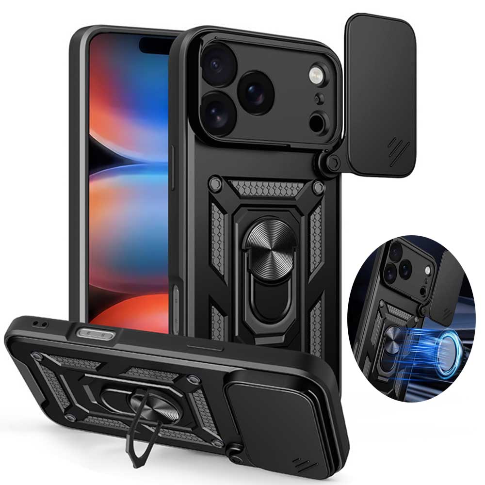 Camera Lens Protector - เคสกันกระแทกสำหรับ iPhone 17 Pro Max พร้อมที่ยึดในรถยนต์