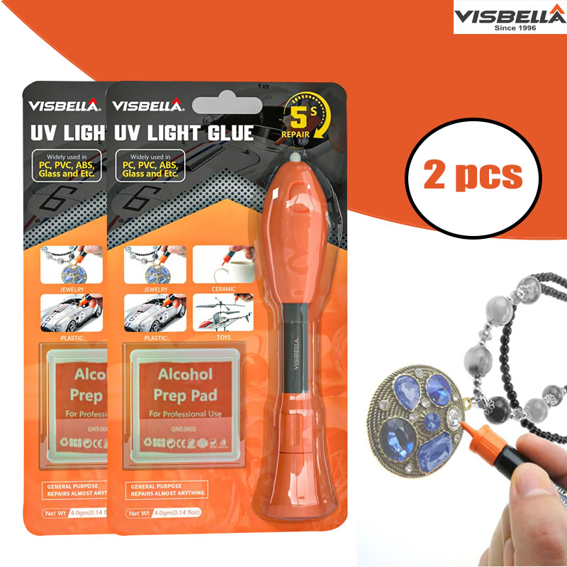 Liquid Uv Glue Kit - Visbella 2 PCS UV Light ปากกากาว
