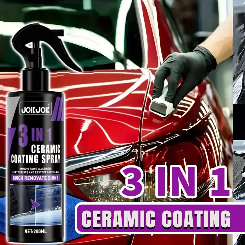 Nano Liquid Coating - สเปรย์เคลือบเซรามิก 3 in 1 สำหรับรถยนต์ นาโนคริสตัล