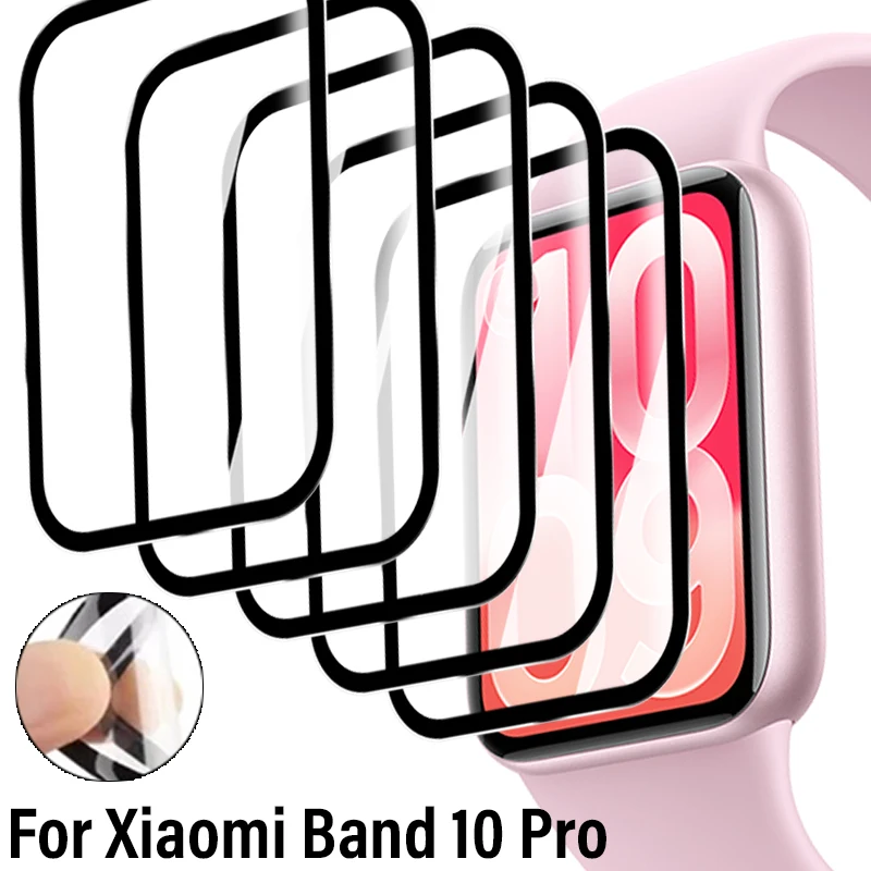 Hydrogel Screen Protector - ตัวป้องกันหน้าจอสำหรับเสี่ยวหมี่ มิแบนด์ 10 โปร 3D ตัวป้องกันหน้าจอโค้งแบบ
