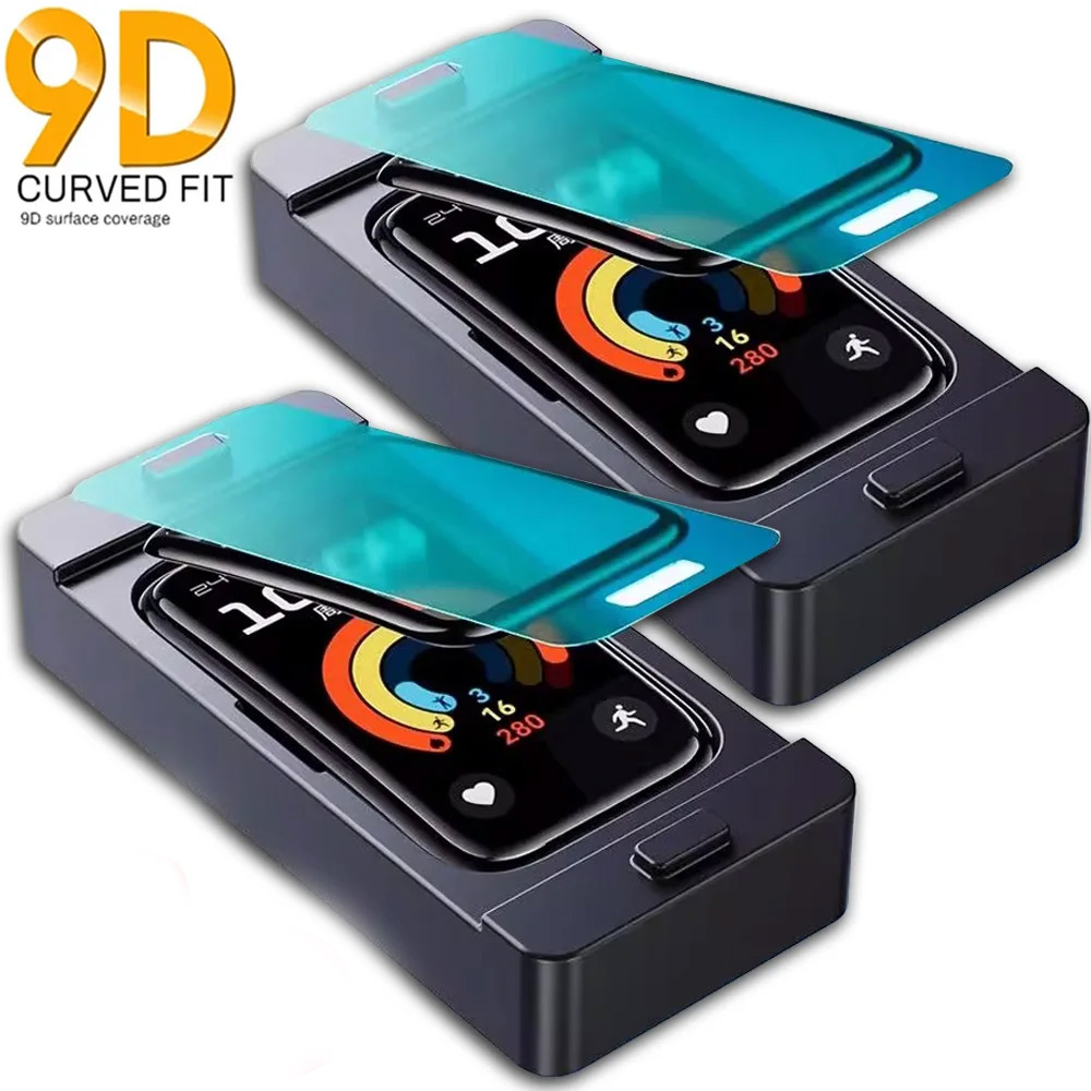 Smartwatch Screen Film - ฟิล์มกันรอยหน้าจอแบบยืดหยุ่นสำหรับหัวเว่ยแบนด์ 8/9/10 ฟิล์มสมาร์ทวอทช์ป้องกันรอยขีดข่วนแบบ HD พร้อมอุปกรณ์เสริมชุดติดตั้งง่าย