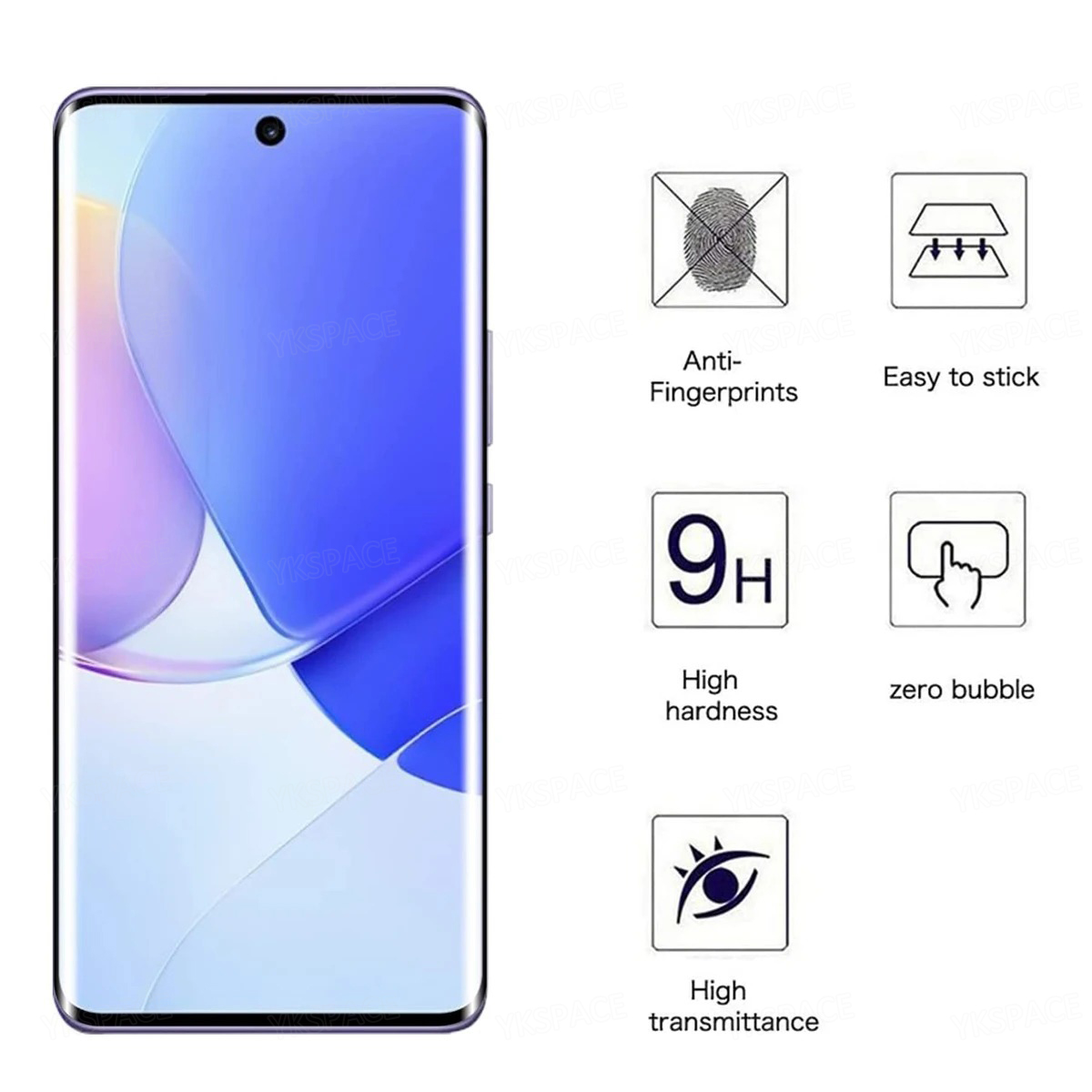 2 ชิ้น 3D ขอบโค้ง 9 H HD ล้างฟ - Curved Edge Screen บทวิจารณ์และราคา