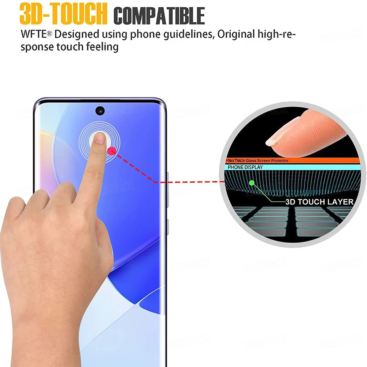 2 ชิ้น 3D ขอบโค้ง 9 H HD ล้างฟ - Curved Edge Screen บทวิจารณ์และราคา