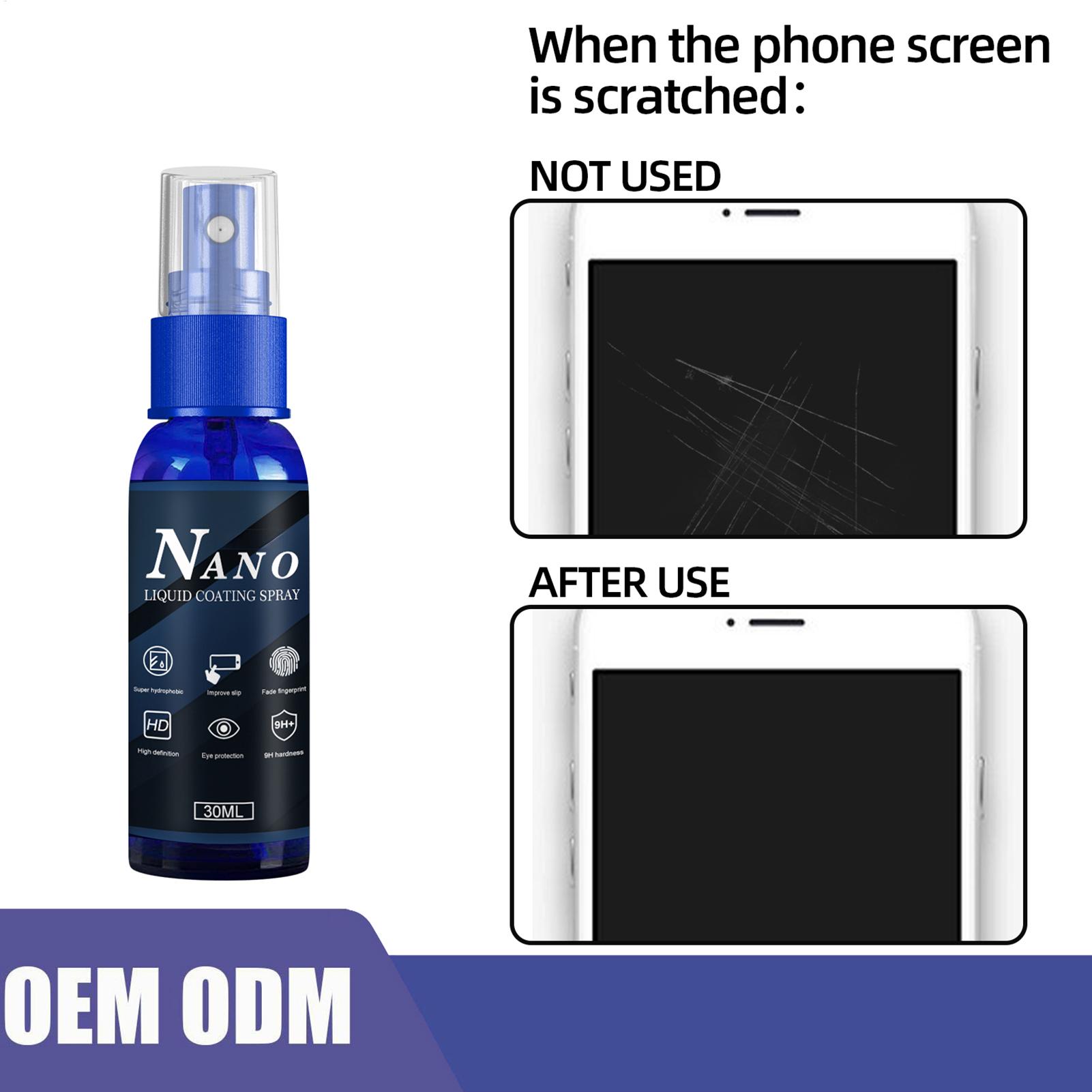 สเปรย์ป้องกันรอยขีดข่วน ไฮโดรโ - Oleophobic Coating Spray บทวิจารณ์และราคา