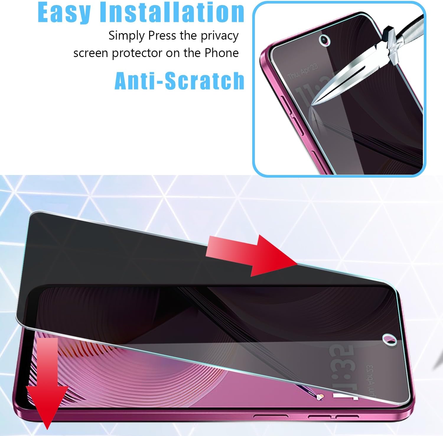 [2 ชิ้น] ฟิล์มกระจกนิรภัยป้องก - Privacy Filter 2Pack บทวิจารณ์และราคา
