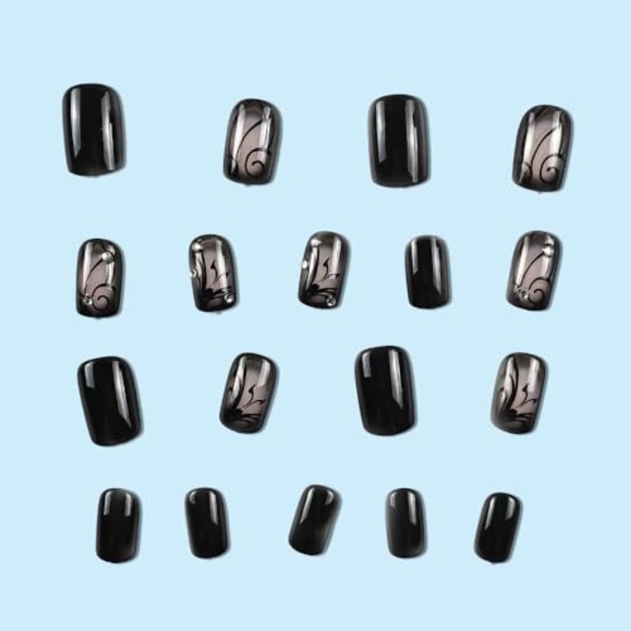 เล็บปลอมแบบกดติดทรงสี่เหลี่ยมส - Full Cover Adhesive บทวิจารณ์และราคา