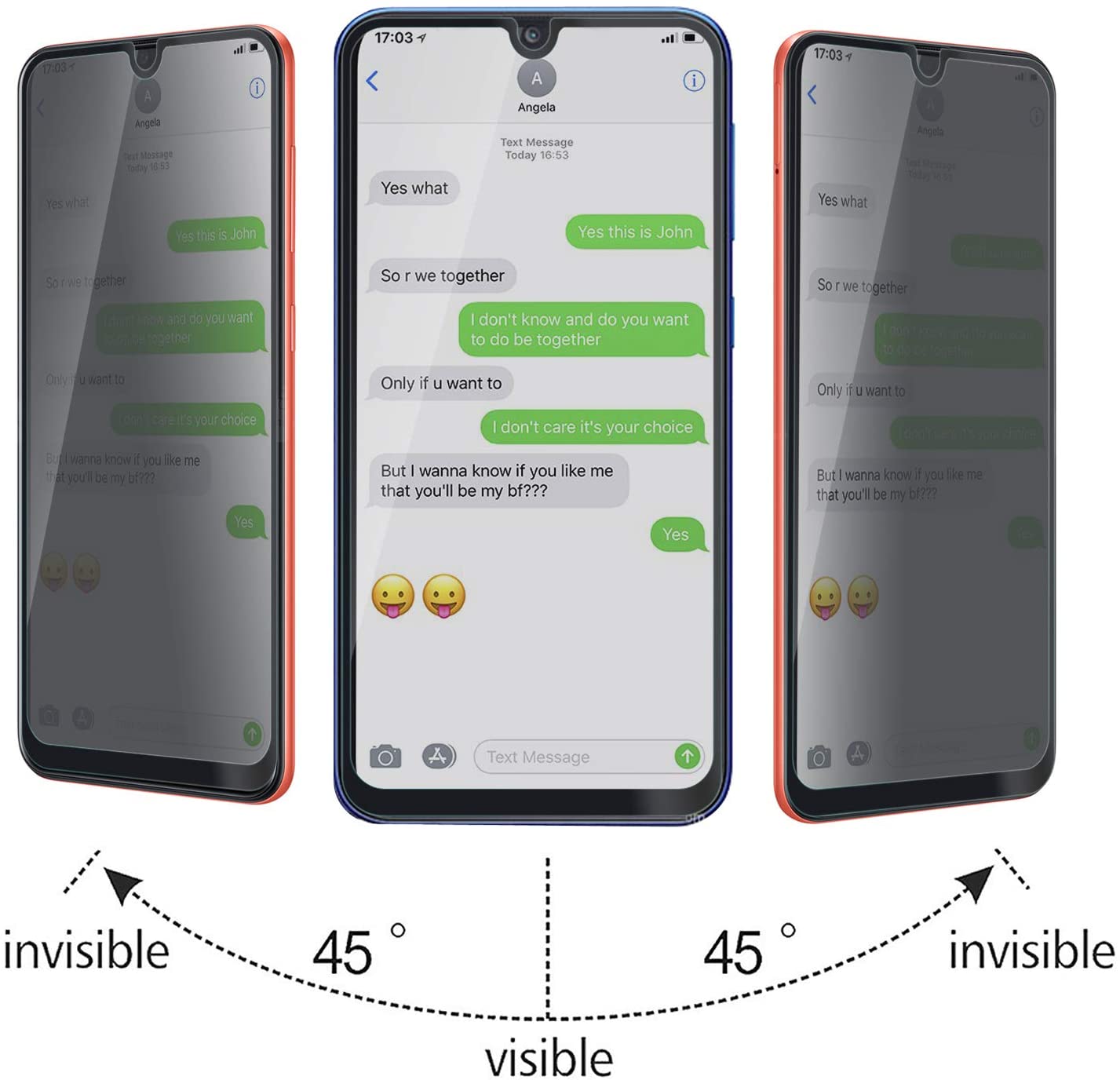 [2 แพ็ค] ฟิล์มกระจกนิรภัยกรองค - Privacy Filter 2Pack บทวิจารณ์และราคา