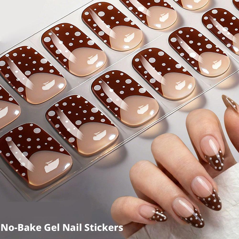 สติกเกอร์ติดเล็บลายจุดแบบเจล ป - Full Cover Adhesive บทวิจารณ์และราคา