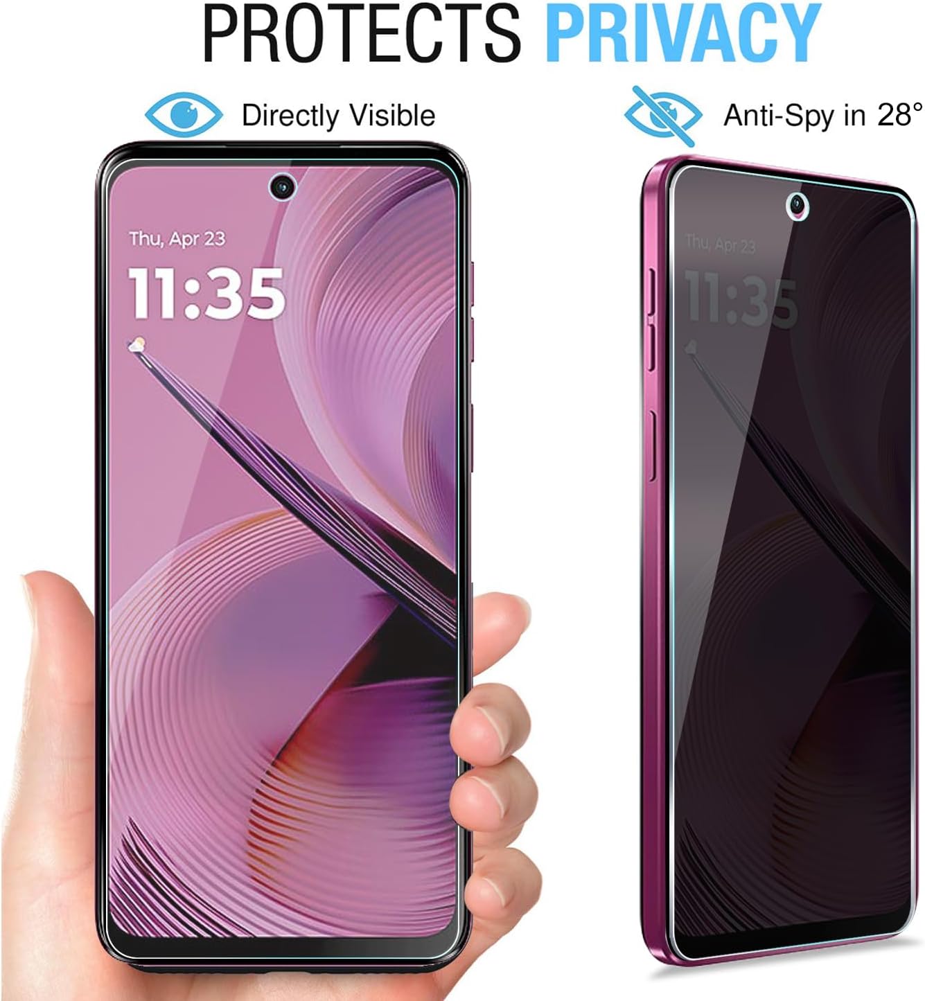[2 แพ็ค] สำหรับโมโต จี 5 จี 20 - Privacy Filter 2Pack บทวิจารณ์และราคา