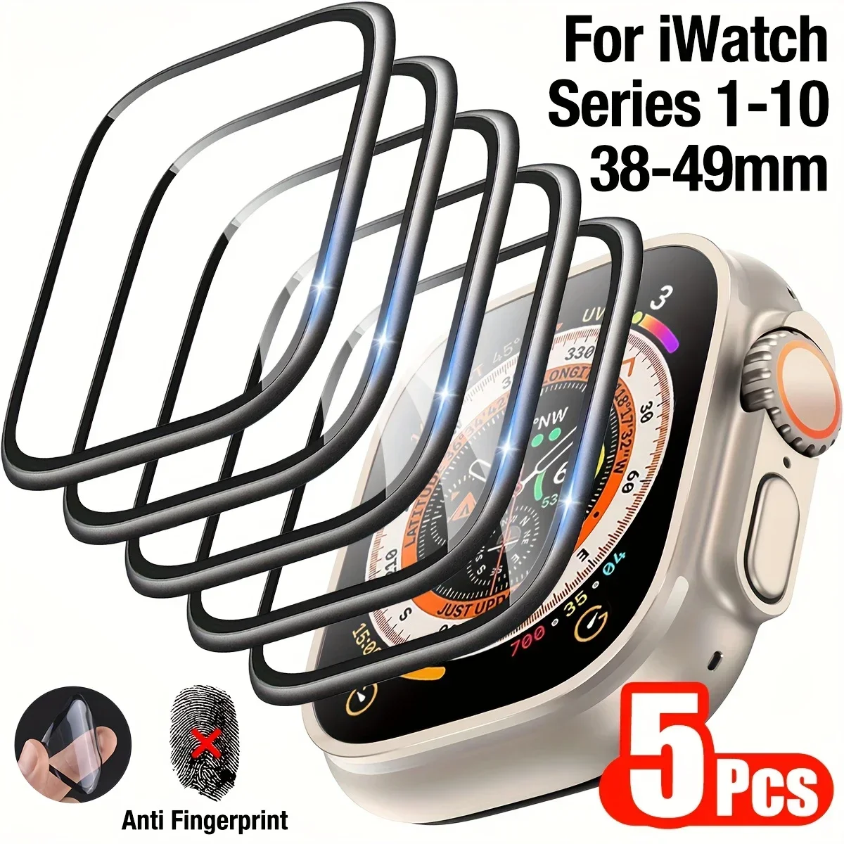 1-5 ชิ้นฟิล์มป้องกันรอยขีดข่วน - Smartwatch Screen Film บทวิจารณ์และราคา